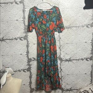 Floral V-Neck Dress